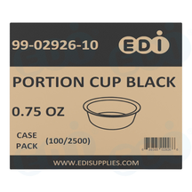 Case picture for 99-02926-10 WP - PORTION CUP BLACK 0.75 OZ (100/2500)