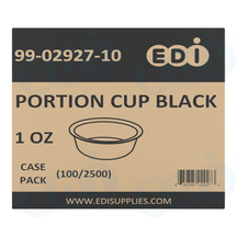 Case picture for 99-02927-10 WP - PORTION CUP BLACK 1 OZ (100/2500)
