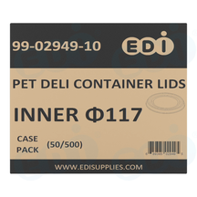 Case picture for 99-02949-10 WP - PET DELI CONTAINER LIDS INNER Φ117 (50/500)
