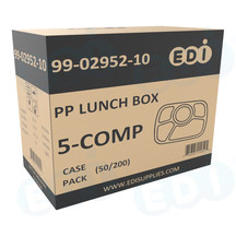 Case picture for 99-02952-10 WP - PP LUNCH BOX 5-COMP (50/200)