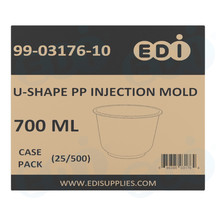 Case picture for 99-03176-10 90-700ml U Shape PP injection molding（500）Matte MOQ 100 cases