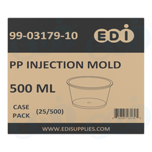 Case picture for 99-03179-10 90-500ml PP injection molding（500）Flat Bottom with Clear MOQ 100 cases