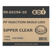 Case picture for 99-03194-10 90mm injection molding Sipper Lids
（Clear）MOQ 50 cases