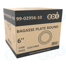 Case picture for 99-02956-10 WP - BAGASSE PLATE ROUND 6'' (125/1000)