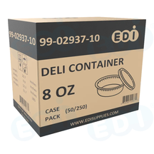 Case picture for 99-02937-10 WP - DELI CONTAINER 8 OZ (50/250)