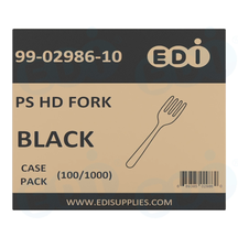 Case picture for 99-02986-10 WP - PS HEAVY DUTY FORK BLACK (100/1000)