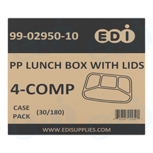 Case picture for 99-02950-10 WP - PP LUNCH BOX WITH LIDS 4-COMP  (30/180)