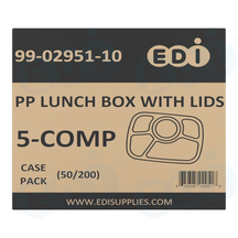 Case picture for 99-02951-10 WP - PP LUNCH BOX WITH LIDS 5-COMP  (50/200)