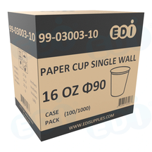 Case picture for 99-03003-10 WP - PAPER CUP SINGLE WALL 16 OZ ?90 (100/1000)