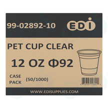 Case picture for 99-02892-10 WP - PET CUP CLEAR 12 OZ Φ92 (50/1000)