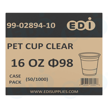 Case picture for 99-02894-10 WP - PET CUP CLEAR 16 OZ Φ98 (50/1000)