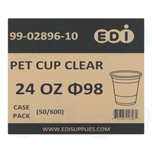 Case picture for 99-02896-10 WP - PET CUP CLEAR 24 OZ Φ98 (50/600)