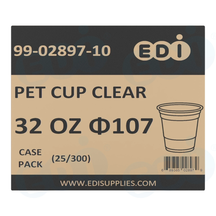 Case picture for 99-02897-10 WP - PET CUP CLEAR 32 OZ Φ107 (25/300)