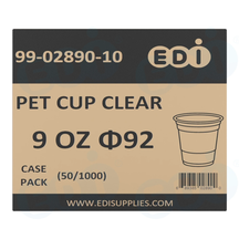 Case picture for 99-02890-10 WP - PET CUP CLEAR 9 OZ Φ92 (50/1000)