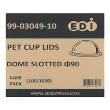 Case picture for 99-03049-10 WP - PET CUP LIDS DOME SLOTTED Φ90 (100/1000)