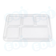 99-02955-10 WP - PP LUNCH BOX LIDS 5-COMP RECTANGULAR (50/200)