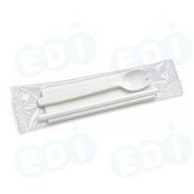99-02982-10 WP - PP SPORK KIT,  INDIV. WRAPPED SPORK,STRAW,NAPKIN (1/1000)