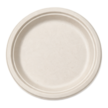 99-02958-10 WP - BAGASSE PLATE ROUND 9'' (125/500)