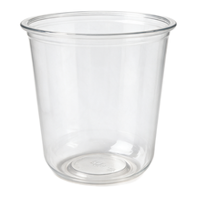 99-03046-10 12 oz clear U-shaped PET cup, 90 mm rim