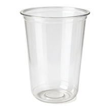 99-03047-10 16 oz clear U-shaped PET cup, 90 mm rim