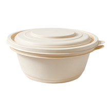 99-03068-10 WP - Corn Starch Round Bowl with lids - 900 ml