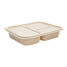 99-03086-10 WP - Corn Starch Three Compartments Box - 950 ML